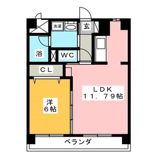 PLAZA COURT【1階】の間取り