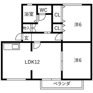 セジュールたちばな【2階】の間取り