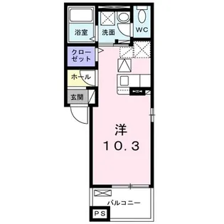GK広野【1階】の間取り