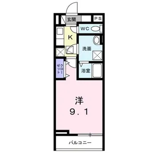 エスポワールK【1階】の間取り