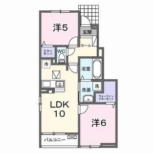 エクセルテラス【1階】の間取り