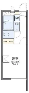 レオパレスアルファ【3階】の間取り