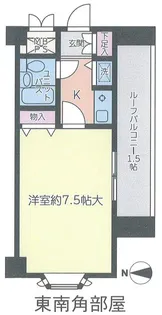 ライオンズマンション一高前【5階】の間取り