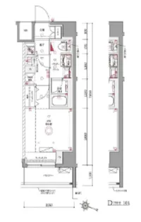 オムニア フレーム 横濱吉野町【5階】の間取り