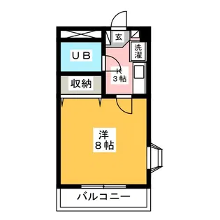 シェモア【4階】の間取り