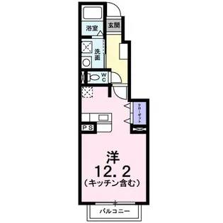 ヴァンクレーヴB【1階】の間取り