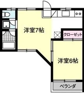 YKハイツ【2階】の間取り