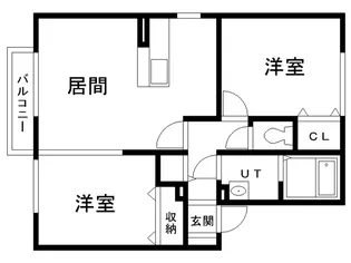 グランモア鳴滝A【2階】の間取り
