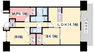 ウィズマークス加古川駅前【5階】の間取り
