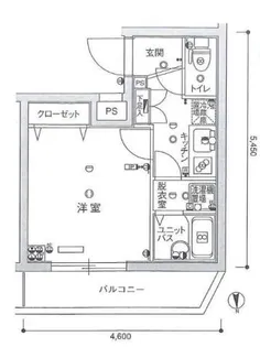 スカイコート都立家政EAST【2階】の間取り