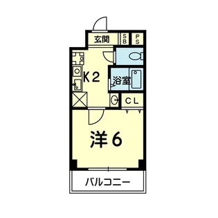 オーファス辛島公園【5階】の間取り