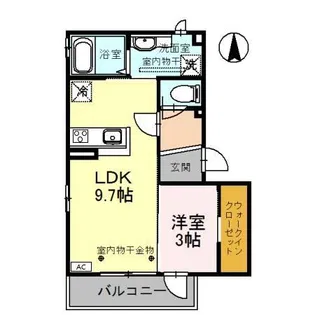 フェアリー沖町【2階】の間取り
