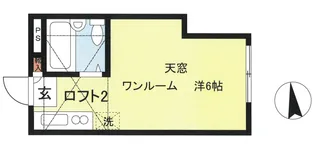 ユアハイムA棟【2階】の間取り