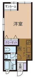 1Kの間取り画像