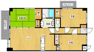 広島県広島市西区井口4【マンション】の間取り