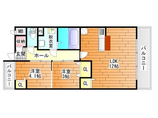セレーナ【1階】の間取り