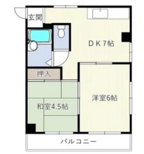 メロディハイツ吉積【3階】の間取り