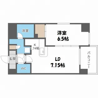 NCウィング菊水【6階】の間取り