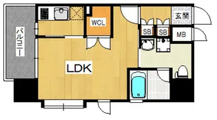 アイセレブ高砂ベネフィス【6階】の間取り