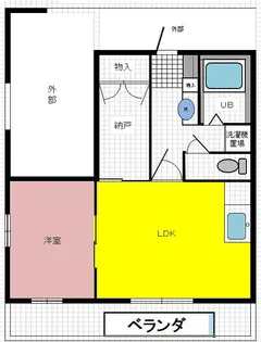 パレスコートミカツ【3階】の間取り