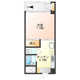 メゾンドシャルム【1階】の間取り