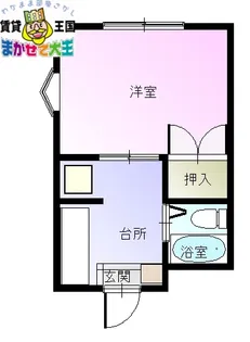 1Kの間取り画像