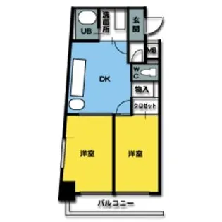 サンセリテ内山【1階】の間取り
