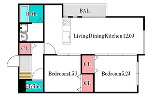 EASE【3階】の間取り