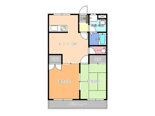 グリーンハイツ三澤6B【2階】の間取り