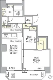 BRICK RESIDENCE 南青山【8階】の間取り