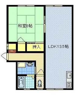 コーポアネックスM2【1階】の間取り