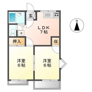 サンヒルズ【1階】の間取り