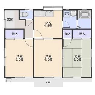 群馬県北群馬郡吉岡町大字上野田【一戸建】の間取り