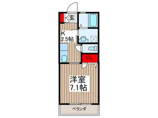 プチフォ-レスト【2階】の間取り