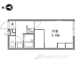 レオパレスLinden【1階】の間取り