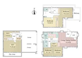 東京都世田谷区野毛1【一戸建】の間取り