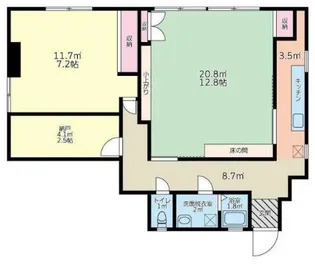 野口ビル【2階】の間取り