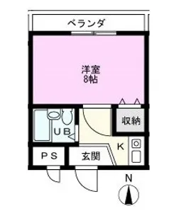 1Kの間取り画像