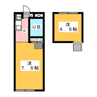 ベルハウスV玉村【1階】の間取り