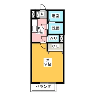 サンクレールC【1階】の間取り