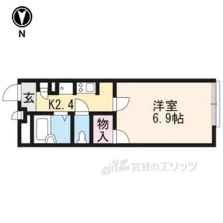 レオパレスキャロットハウス【1階】の間取り