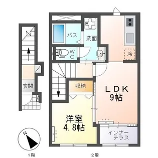 un poireau(アン ポワロー)【2階】の間取り
