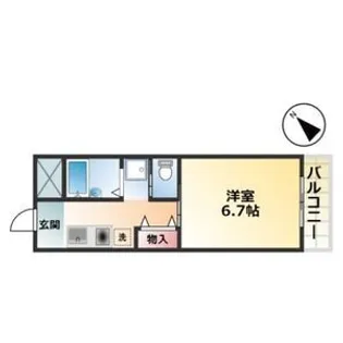 アーバンハイツ藤【1階】の間取り