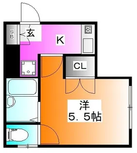 ティースリーハウス【2階】の間取り