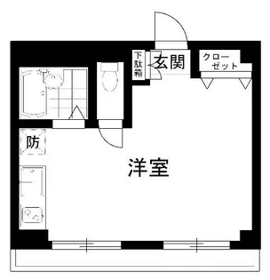 1Rの間取り画像