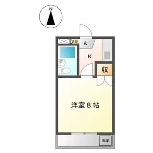 レジデンス中之池【2階】の間取り