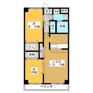 ALCYONE【2階】の間取り