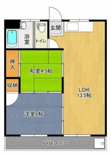 海田マンション【4階】の間取り