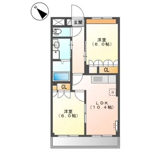 ベリーウェルA棟【2階】の間取り