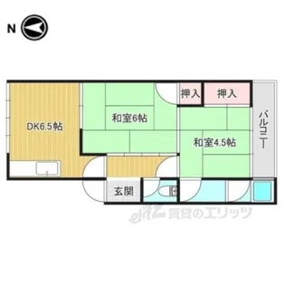 鳥見山荘園ビル1号棟【2階】の間取り